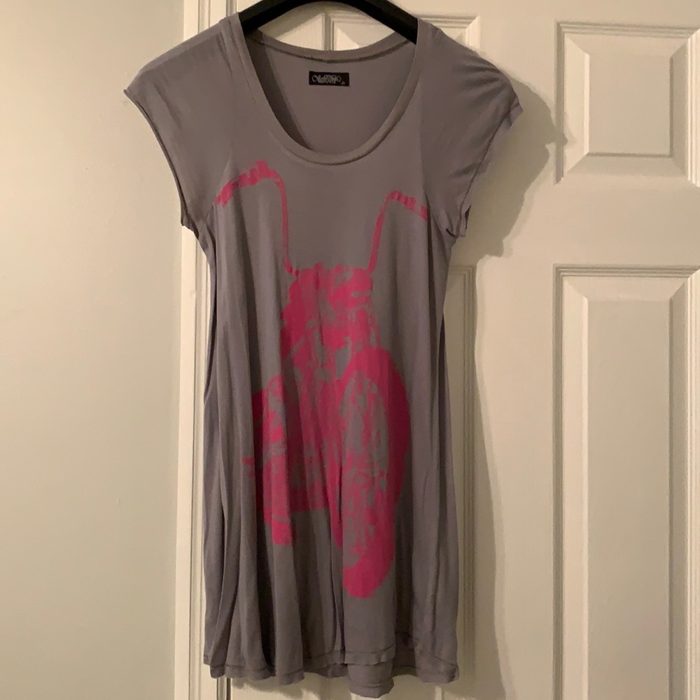 Lauren Moshi Motorcycle tee/tunic, a-line, small
